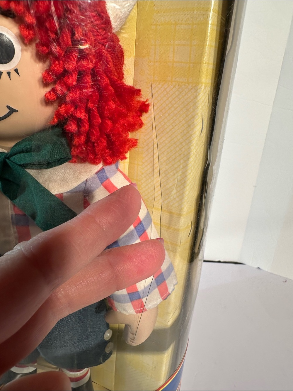 Raggedy Andy Porcelain Doll Brass Key Keepsake Porcelain 2004 New In Box - Picture 5 of 10